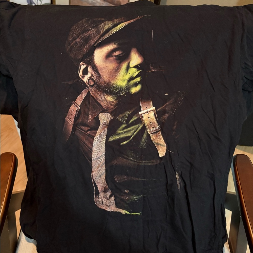 Black Graphic Men Shirt
